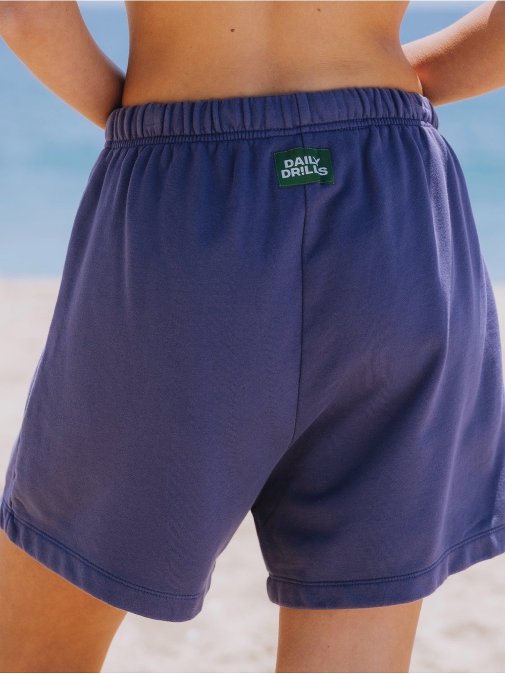 Daily Drills Navy Drawstring Athletic Shorts - Picture 2 of 5